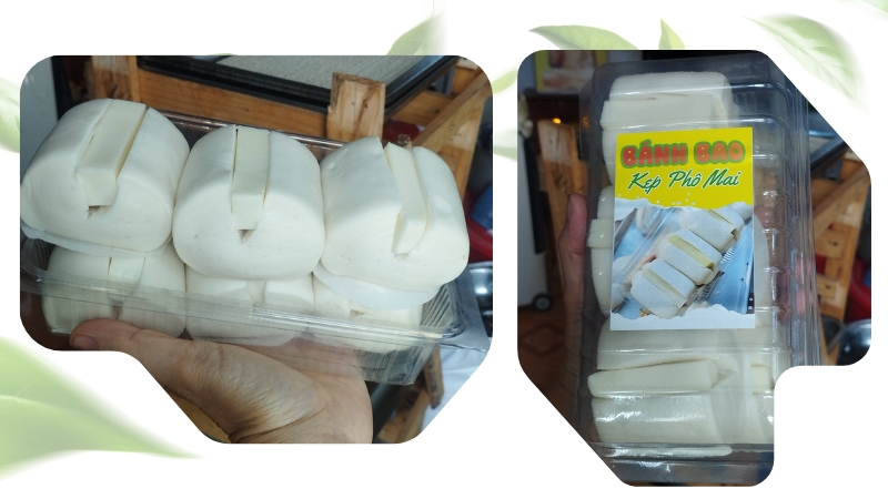 Bánh bao kẹp phô mai